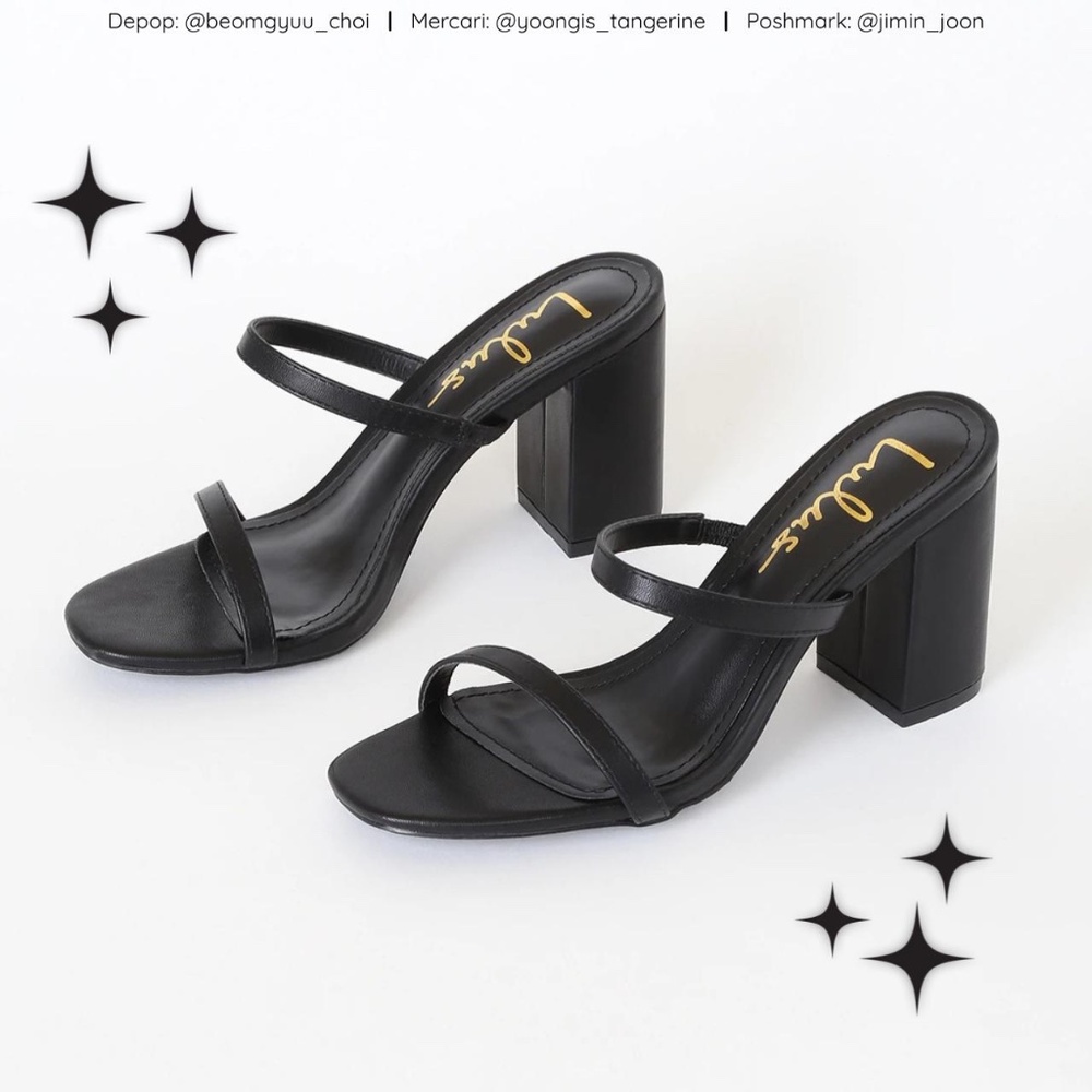 Lulus Ariellie Black High Heel Sandals